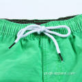 Zielone, szybkoschnące sportowe męskie szorty kąpielowe krótkie